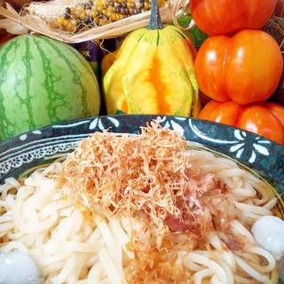 冷やしうどん・切りイカのせ☆